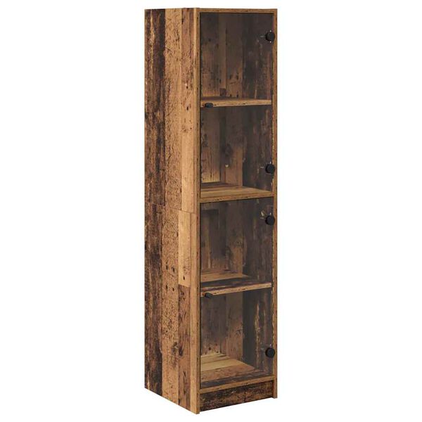 vidaXL Highboard Stare drewno 35 x 37 x 142 cm Materiał drewnopochodny