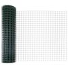 vidaXL Ogrodzenie Euro z słupkiem 10 x 1 m Stal pokryta PVC zielony