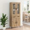 vidaXL Highboard 2 pcs Dąb rzemieślniczy Materiał drewnopochodny