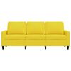 vidaXL Sofa 3-osobowa, jasnoż&oacute;łta, 180 cm, tapicerowana tkaniną