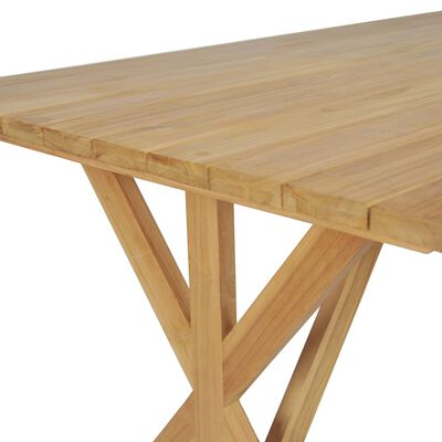 vidaXL Stół do jadalni z litego drewna tekowego, 180 x 90 x 75 cm