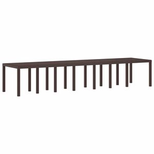 vidaXL St&oacute;ł Ogrodowy Brązowy 400 x 100 x 73 cm polirattan