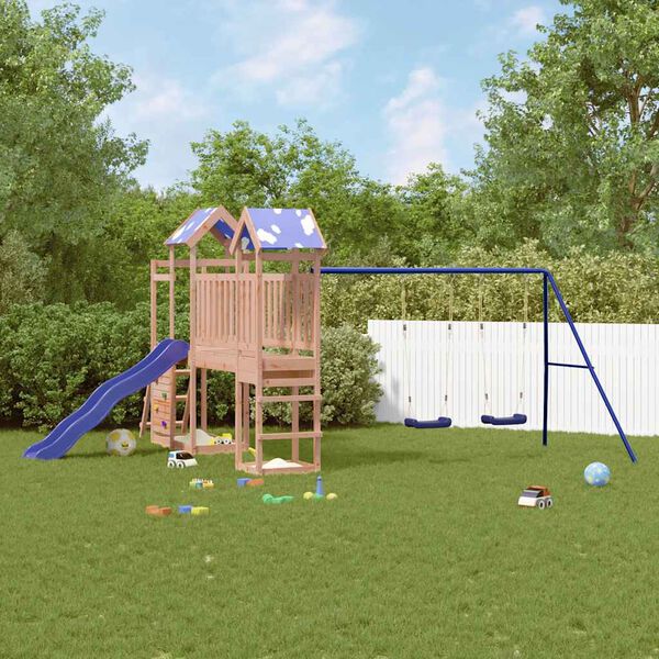 vidaXL Plac zabaw do ogrodu, lite drewno daglezjowe