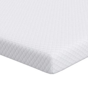vidaXL Nakładka na materac Biały 80 x 200 cm Tkanina jacquard