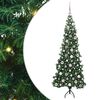 vidaXL Rogowa Sztuczna Choinka Zielony 180 cm PVC i Metal