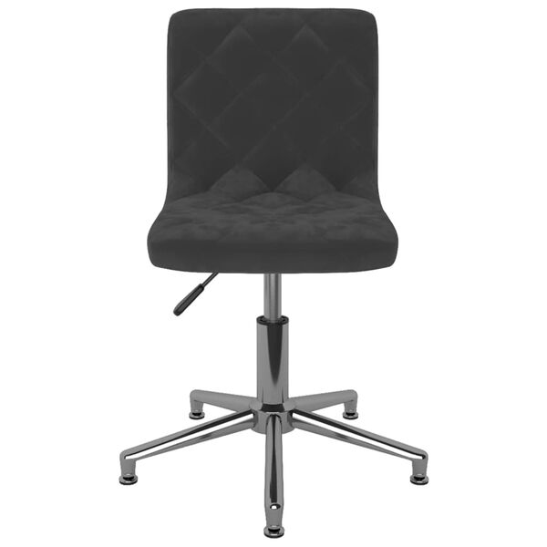 vidaXL Obrotowe krzesła stołowe, 2 szt., czarne, aksamitne