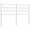 vidaXL Metalowe wymienne wezgłowie, białe, 135 cm