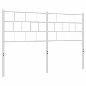 vidaXL Metalowe wymienne wezgłowie, białe, 135 cm