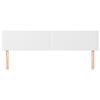 vidaXL Zagłówek do łóżka, 2 szt., biały, 90x5x78/88 cm, sztuczna skóra