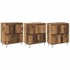vidaXL Komody 3 pcs Stare drewno