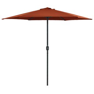 vidaXL Parasol ogrodowy na aluminiowym słupku, 270x246 cm, terakota