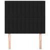 vidaXL Zagł&oacute;wek czarny 80x5x118/128 cm tkanina