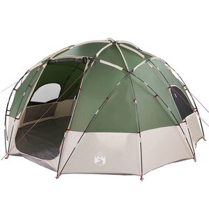 vidaXL Namiot kopułowy z dachem Zielony 475 x 475 x 235 cm tafta