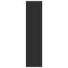 vidaXL Szafa, czarna, 30x50x200 cm, materiał drewnopochodny
