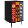 vidaXL Szafka Nocna ESSEN Czarny dąb 36 x 33 x 61 cm