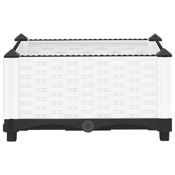 vidaXL Donica do podwyższonej rabaty, 40x40x23 cm, polipropylen