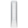 vidaXL Kosze gabionowe, 9 szt, 400x50x200/220 cm, galwanizowane żelazo