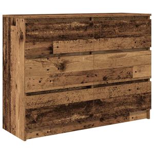 vidaXL Komoda Stare drewno 100x35x76 cm Drewno klejone