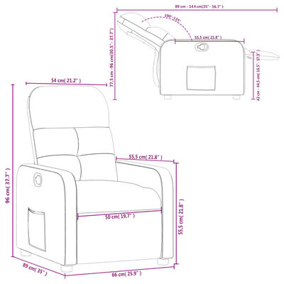 vidaXL Fotel rozkładany, ciemnozielony, tapicerowany tkaniną