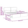 vidaXL Ramka ł&oacute;żka Betonowy Szary 180 x 200 cm Drewno inżynieryjne