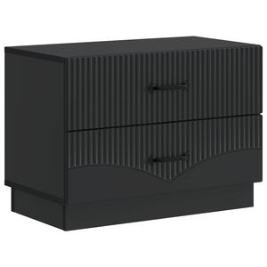 vidaXL Szafka Nocna Czarny 62 x 34,5 x 44,5 cm Drewno inżynieryjne