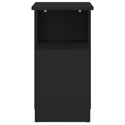 vidaXL Stolik boczny, czarny, 36x30x56 cm, materiał drewnopochodny