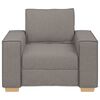 vidaXL Sofa Fotel Taupe 60 cm Tkanina