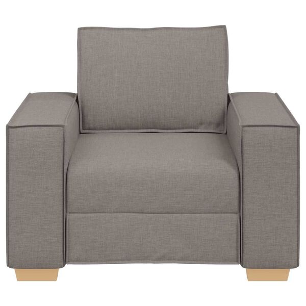 vidaXL Sofa Fotel Taupe 60 cm Tkanina
