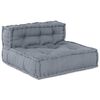 vidaXL Modułowa sofa 4 pcs Szary tkanina