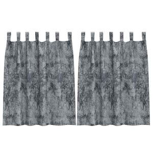 vidaXL Zasłony z weluru 2 szt. Srebrnoszary 140 x 140 cm Aksamit