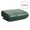 vidaXL Plandeka, zielona, 3,5x5 m, 650 g/m&sup2;