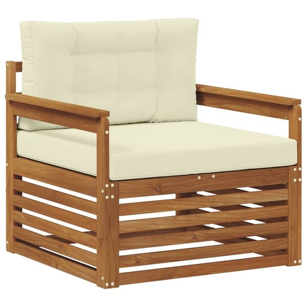 vidaXL Zestaw sof na zewnątrz Lite drewno akacjowe i poliester