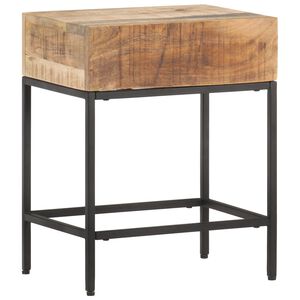 vidaXL Stolik boczny, 40x30x50 cm, surowe drewno mango