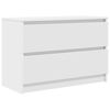 vidaXL Szafka RTV Biała 80x35x54 cm Drewno klejone