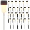 vidaXL Lampy solarnie zasilane z ostrzem do ziemi 24 pcs Ciepła biel
