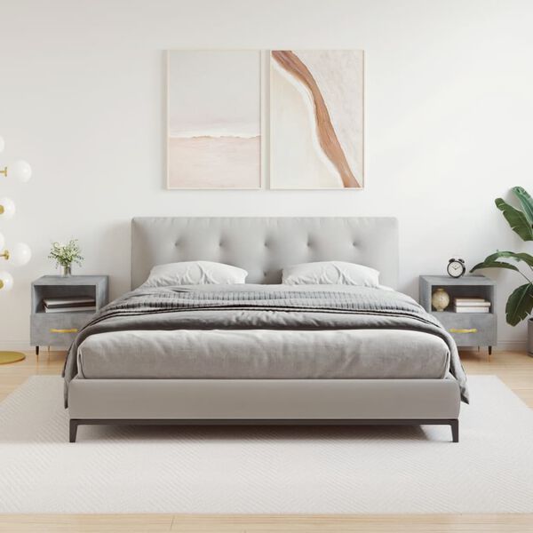 vidaXL Szafki nocne, 2 szt., szarość betonu, 40x35x47,5 cm