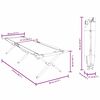 vidaXL Składane Ł&oacute;żko Kempingowe 2 pcs Zielony 210 x 80 x 46 cm