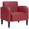 vidaXL Sofa Fotel z Podłokietnikami Wino Czerwone 54 cm