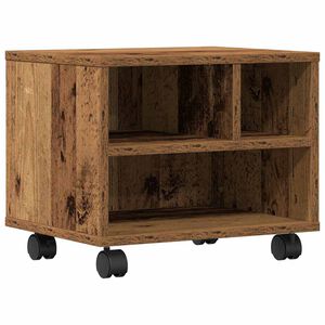 vidaXL Stojak na drukarkę Stare drewno 41 x 32 x 34,5 cm