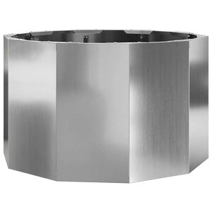 vidaXL Donica Srebrny 60 x 60 x 35 cm Stal Galwanizowana