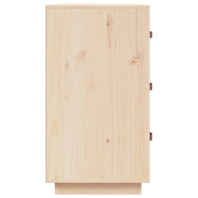 vidaXL Komoda, 80x40x75 cm, lite drewno sosnowe