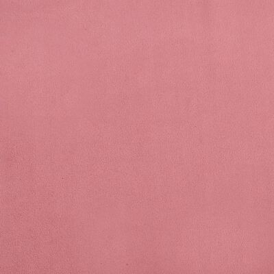 vidaXL Podnóżek, różowy, 78x56x32 cm, tapicerowany aksamitem