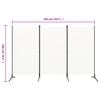 vidaXL Parawan 3-panelowy, biały, 260 x 180 cm, tkanina