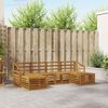vidaXL Zestawy sof 6 pcs Naturalny Lite Drewno Akacji