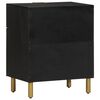 vidaXL Szafka nocna, czarna, 50x33x60 cm, materiał drewnopochodny
