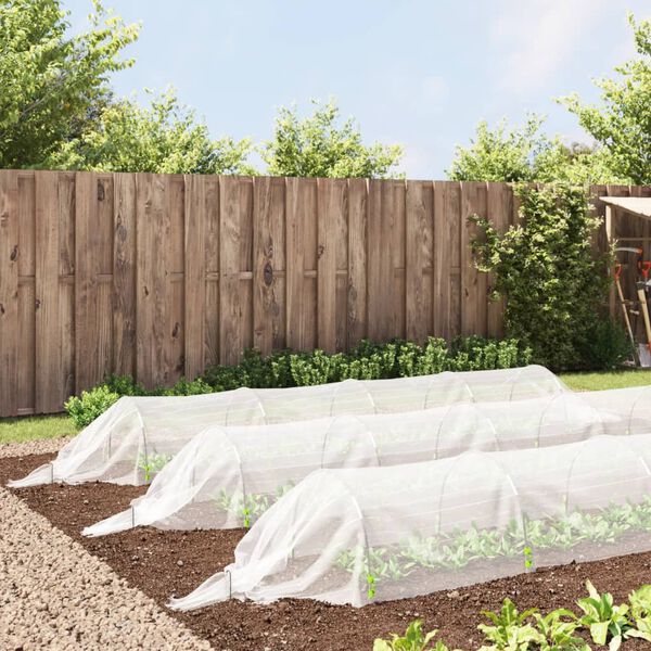 vidaXL Tunele ogrodowe z siatki, 3 szt., 1,5x5 m, włókno szklane i PP