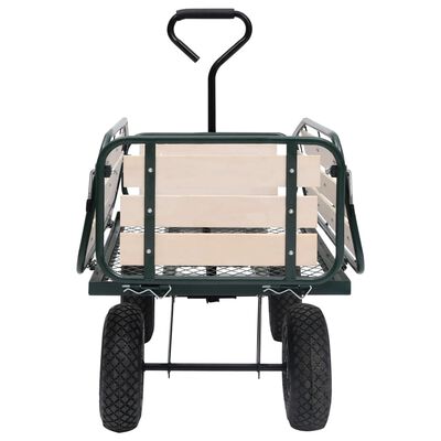 vidaXL Ogrodowy wózek ręczny, metal i drewno, 250 kg