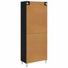 vidaXL Highboard Białe i czarne dębowe 69,5 x 34 x 180 cm