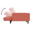 vidaXL 2-os. kanapa z podn&oacute;żkiem, r&oacute;żowa, tapicerowana aksamitem