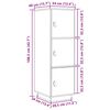 vidaXL Szafka, 34x40x108,5 cm, lite drewno sosnowe